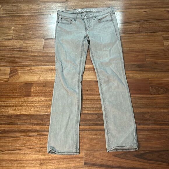 Madewell grey low rise the‎ rail straight leg jeans Y2K woman's size 25 - Picture 1 of 7